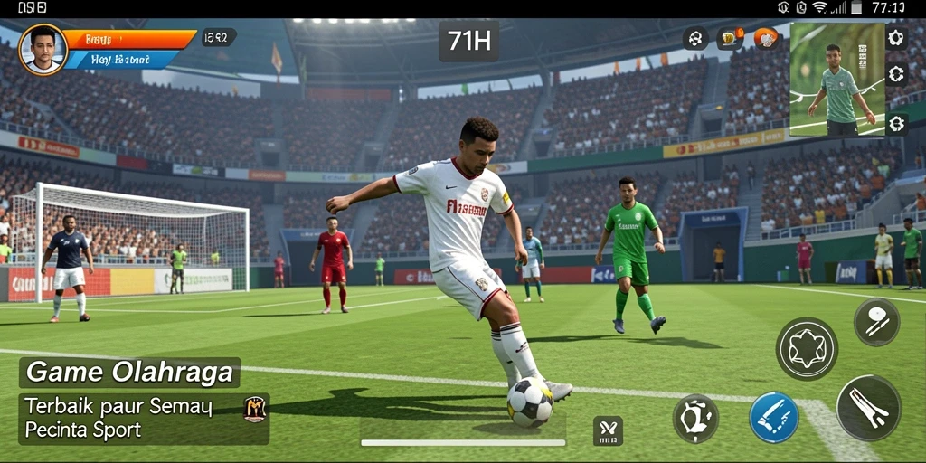 Tampilan menarik dari gameplay <strong>71H</strong> menampilkan pertandingan olahraga yang seru.
