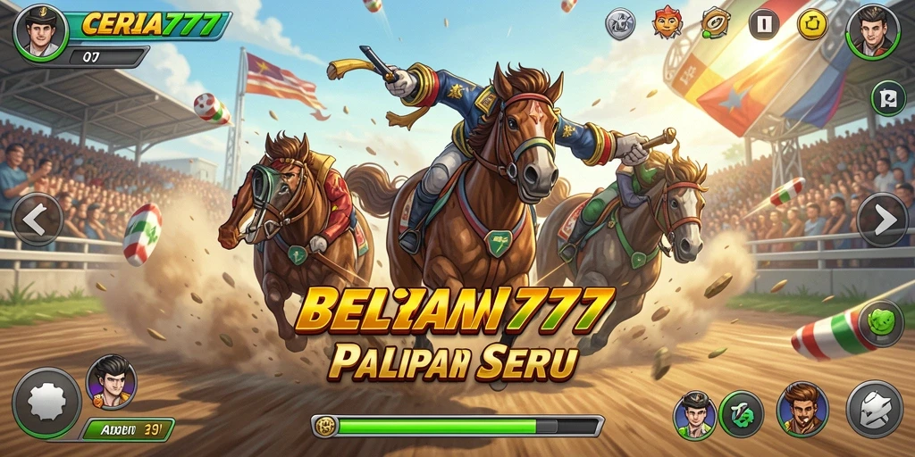 Tampilan seru dari gameplay balapan dalam CERIA777 yang penuh aksi.