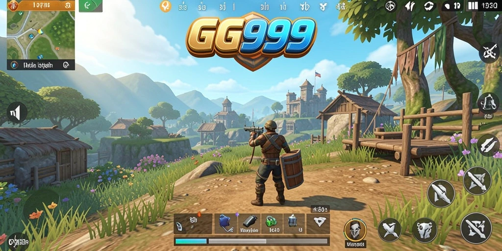 Gameplay seru GG999 dalam dunia terbuka yang luas.