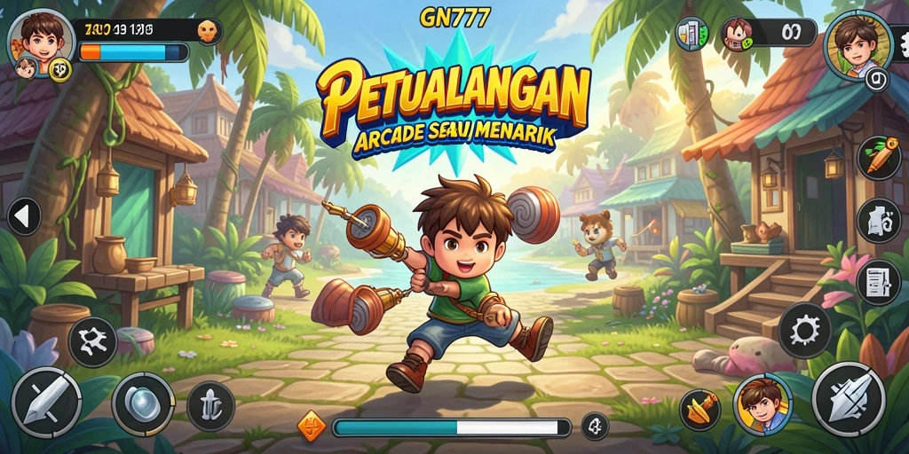 Screenshot gameplay GN777 yang menunjukkan aksi seru dalam game Arcade.