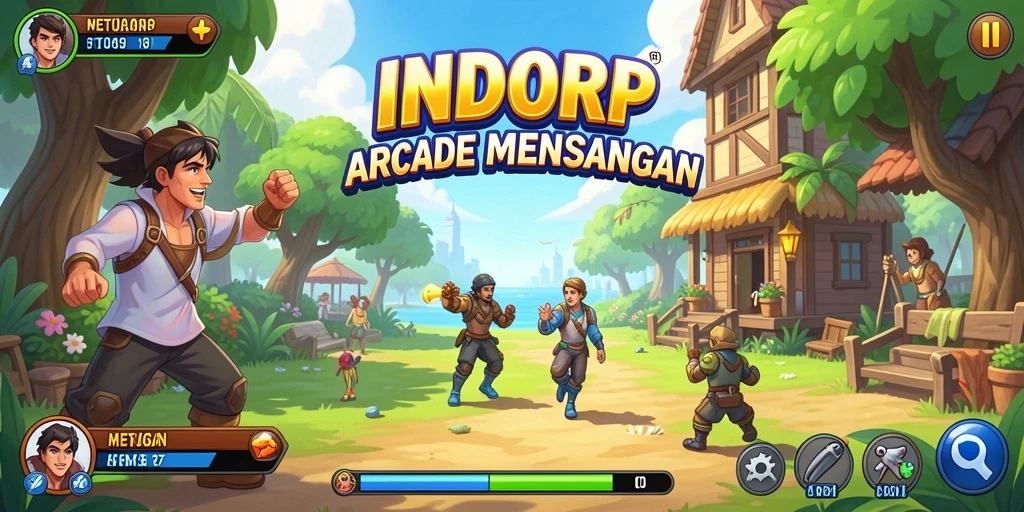 Screenshot INDORP menampilkan aksi seru gameplay Arcade yang mengasyikkan.