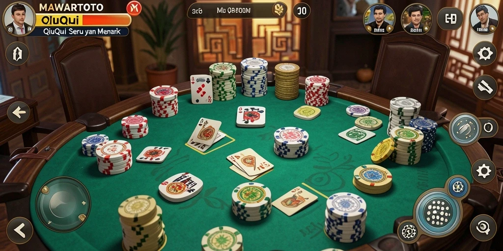 Screenshot gameplay QiuQiu yang menegangkan dari MAWARTOTO.