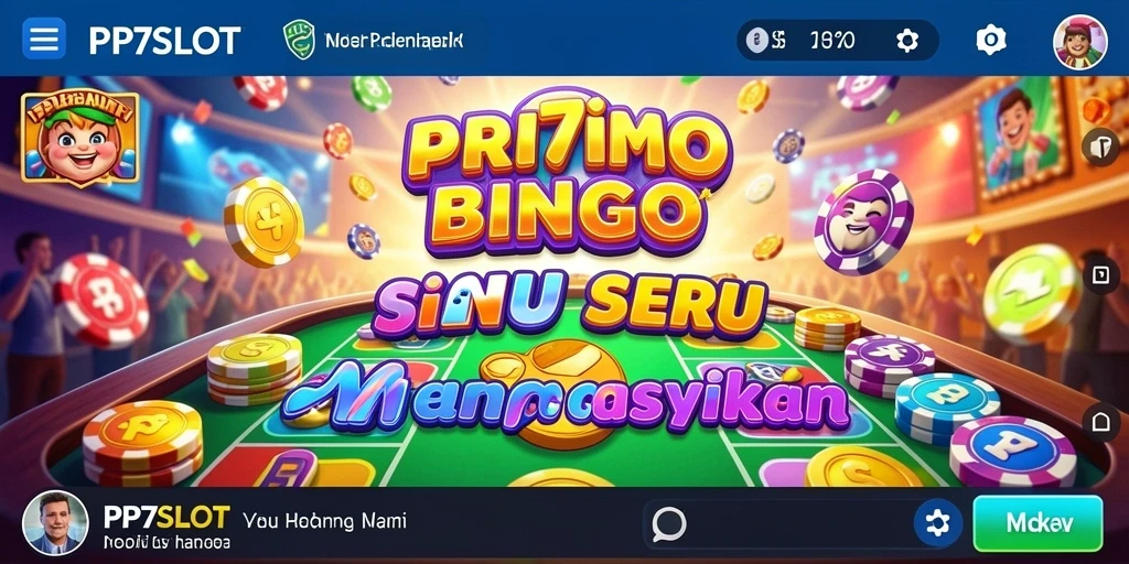 Screenshot utama PP7SLOT menampilkan gameplay Bingo yang seru dan interaktif.