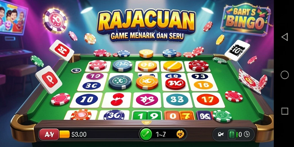 Tampilan gameplay seru dan menarik dari RAJACUAN.