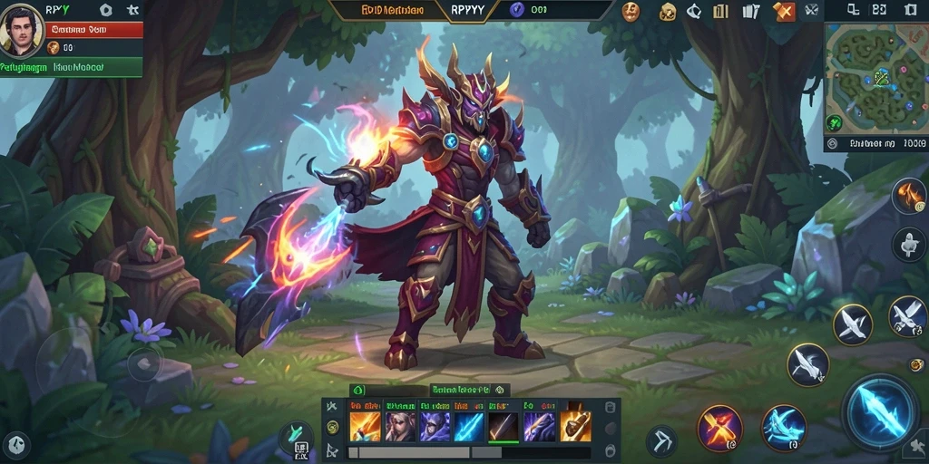 Screenshot tampilan gameplay RPYYY yang menampilkan pertarungan seru.