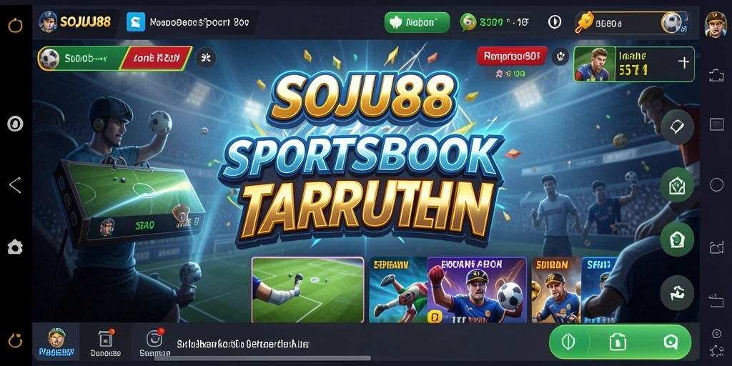 Tampilan menarik dari aplikasi Sportsbook SOJU88 saat digunakan.