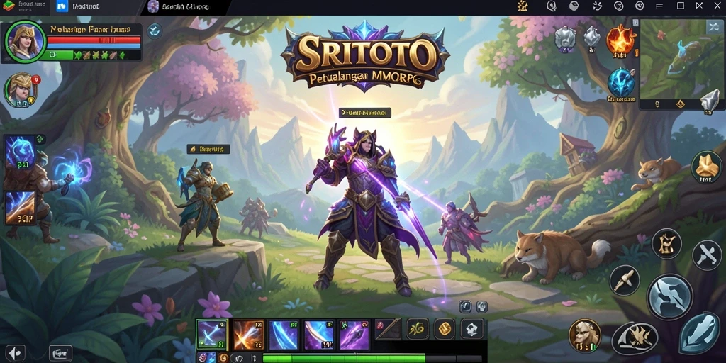 Tampilan seru gameplay SRITOTO yang memukau dalam dunia MMORPG.