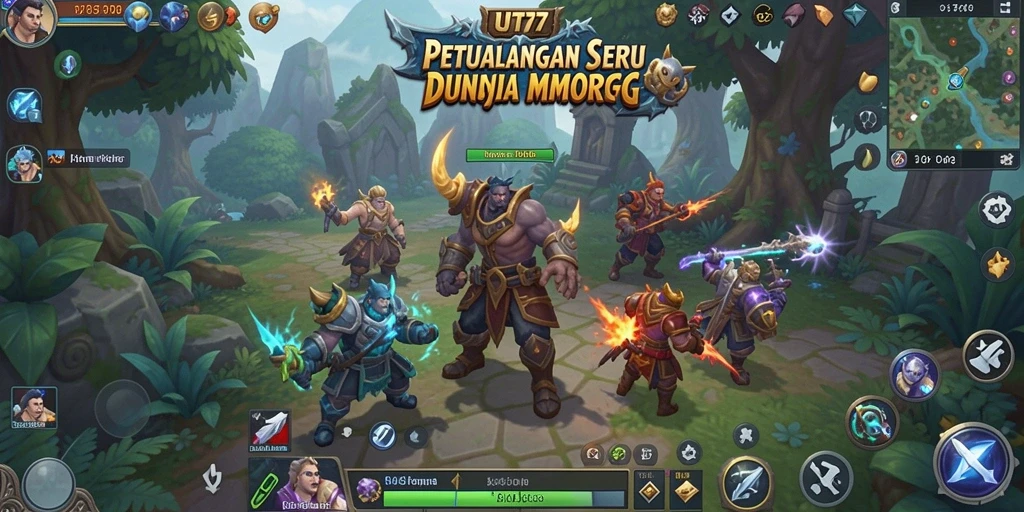 Tampilan menarik dari gameplay UT77 dalam dunia MMORPG.