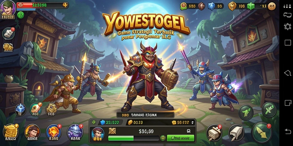 Tangkapan layar YOWESTOGEL menampilkan gameplay strategis yang menarik.