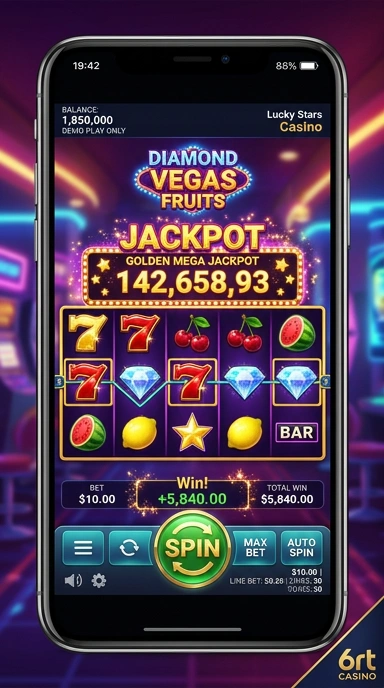 Tampilan utama aplikasi 6rt dengan navigasi yang simpel.